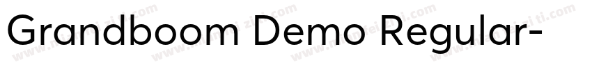Grandboom Demo Regular字体转换